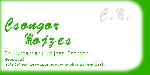 csongor mojzes business card